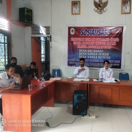 SOSIALISASI BANTUAN RUMAH SWADAYA ( BRS )