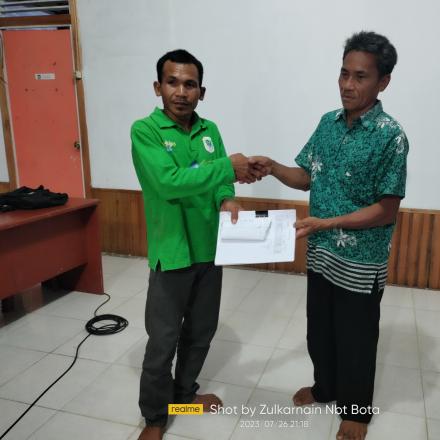PELAPORAN HASIL TAGIHAN AIR BERSIH SERTA SERAH TERIMA JABATAN KEPENGURUSAN KPSPAMS BULUH BOTONG 